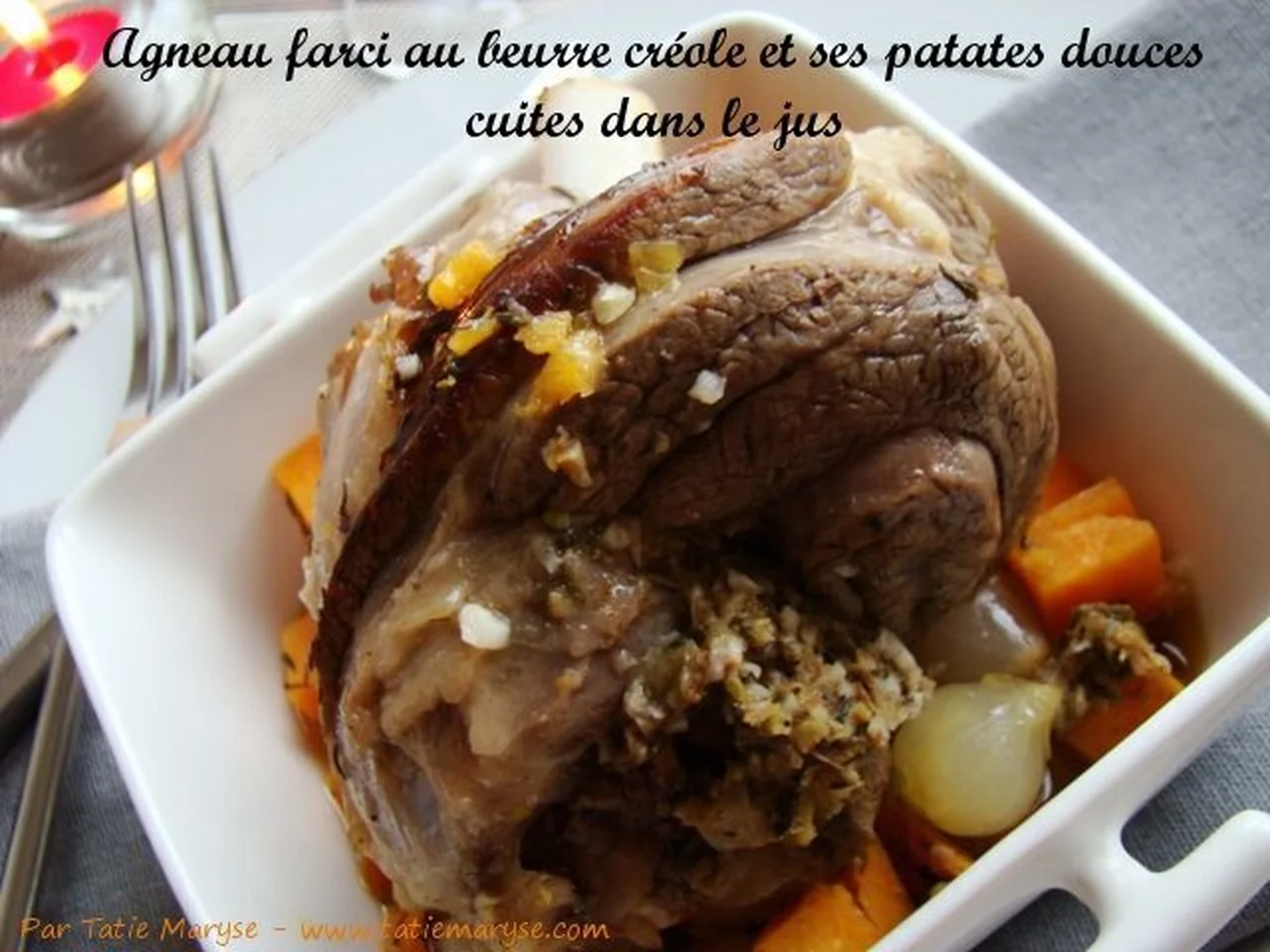 Agneau farci au beurre créole