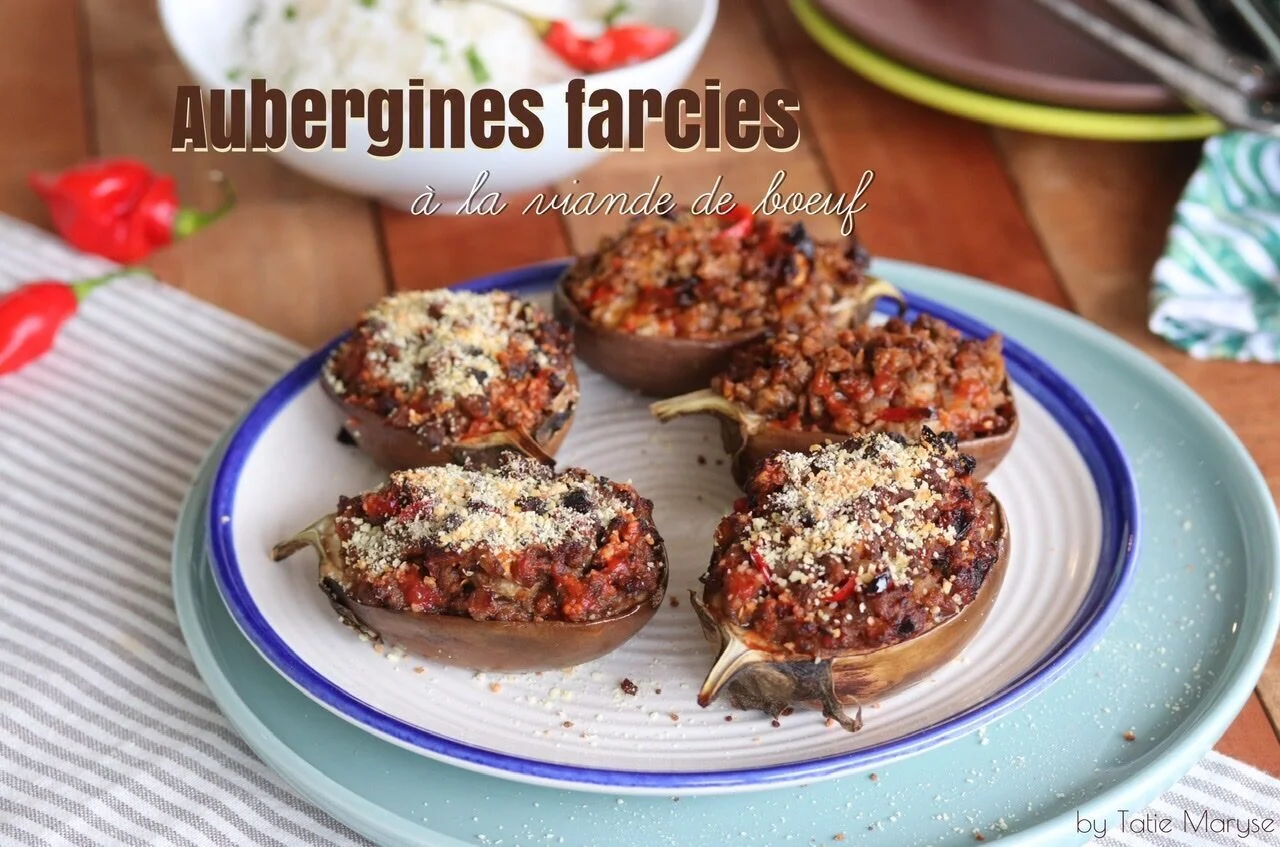 Aubergines farcies à la viande