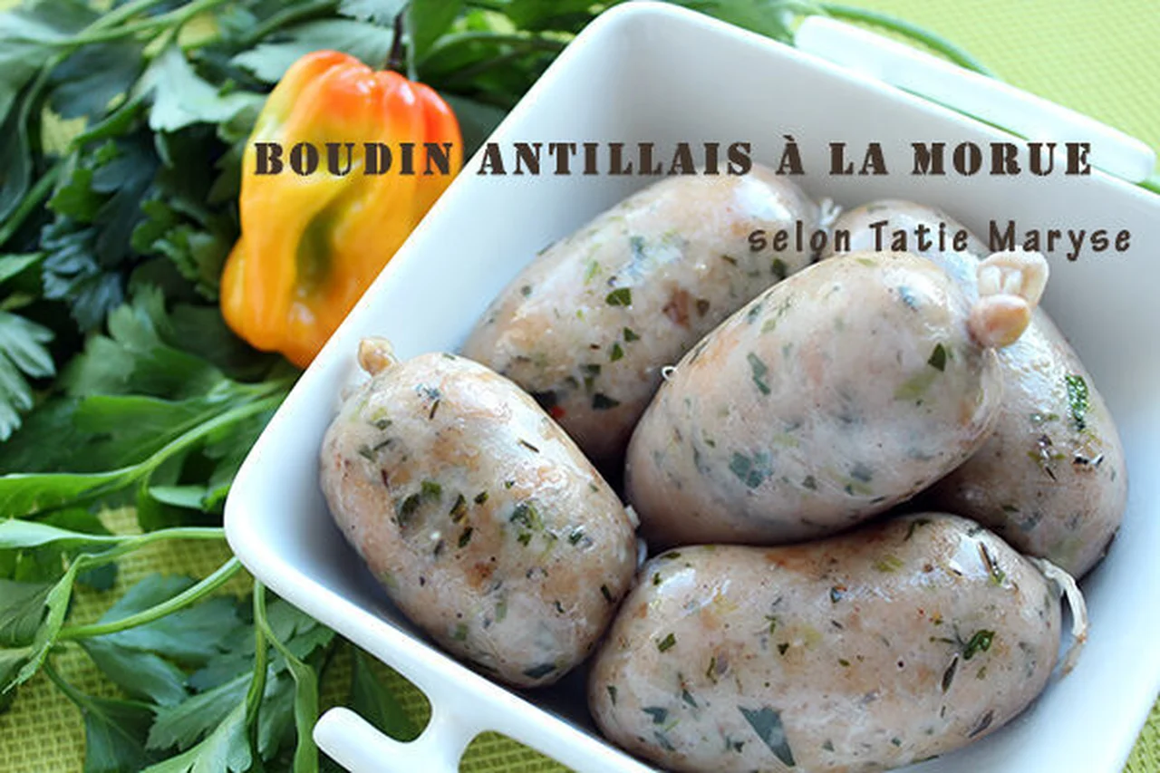Boudin antillais à la morue