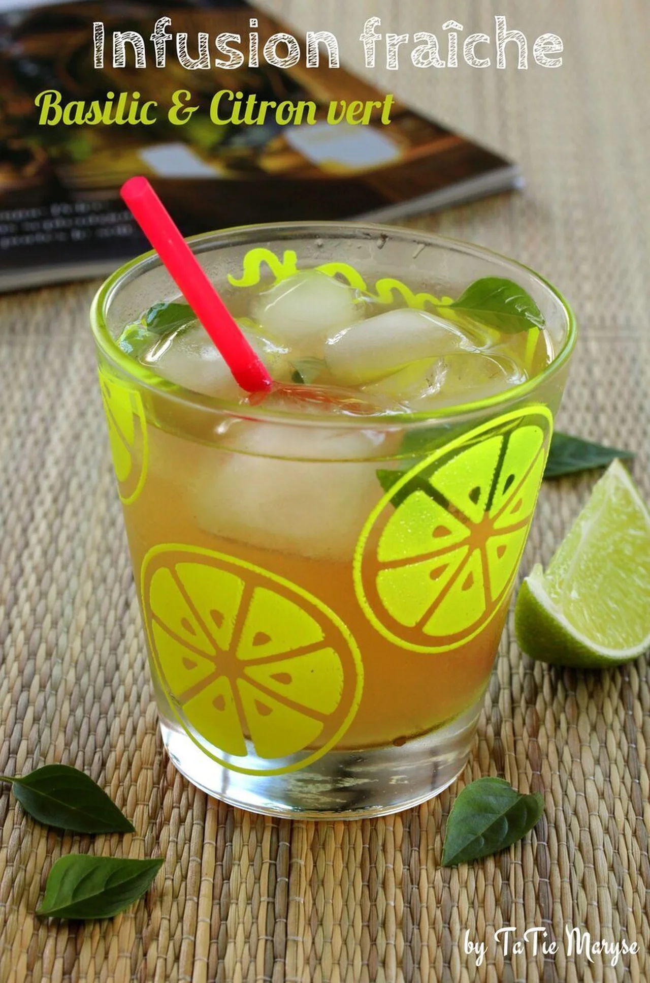 Infusion rafraîchissante basilic citron vert