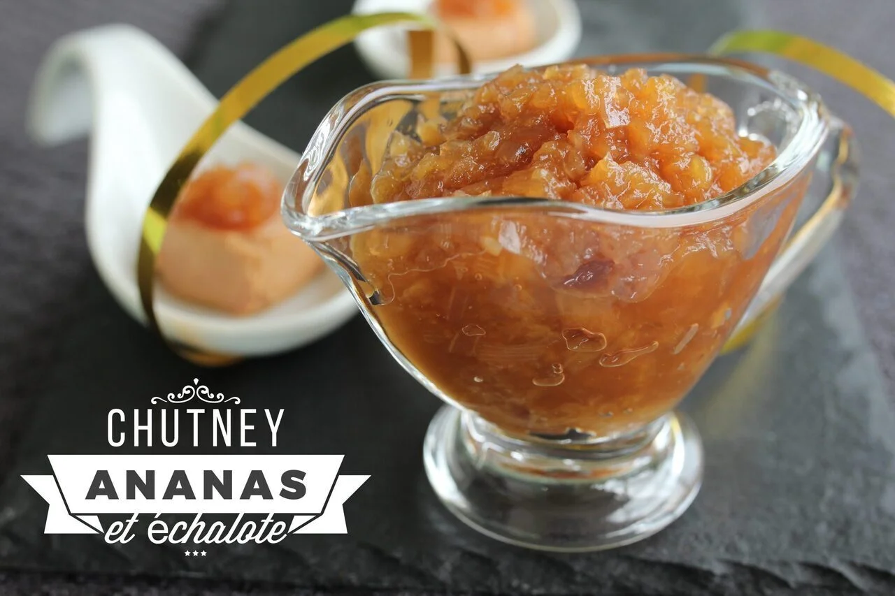 Chutney à l'ananas et à l'échalote