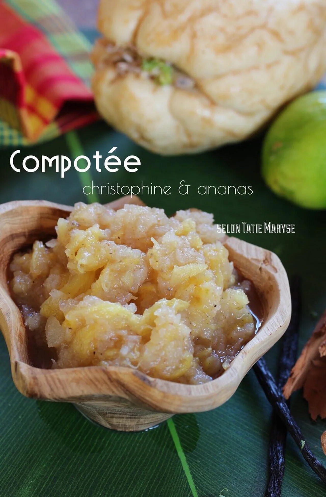 Compotée de christophine et ananas