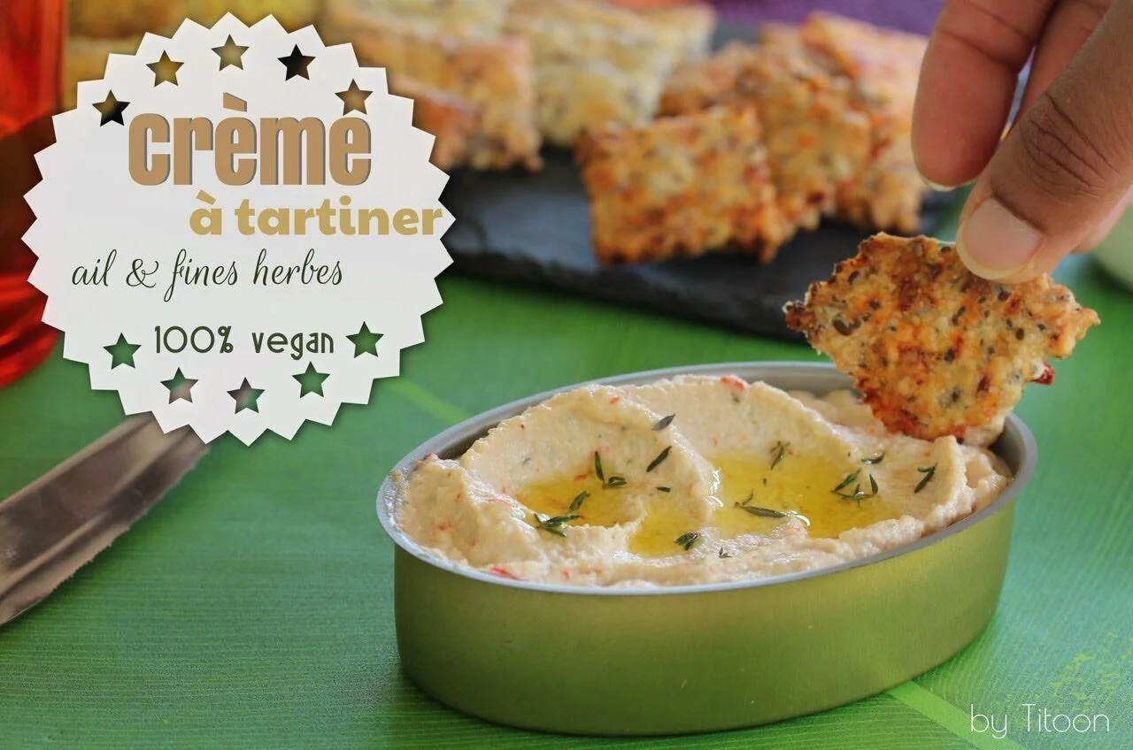 Crème à tartiner ail et fines herbes