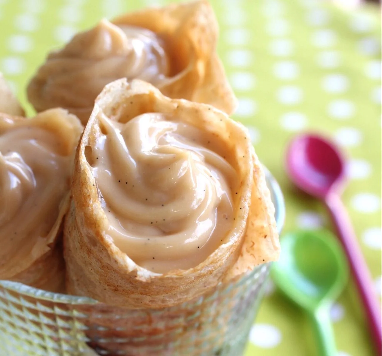 Crêpes fourrées pomme-ananas
