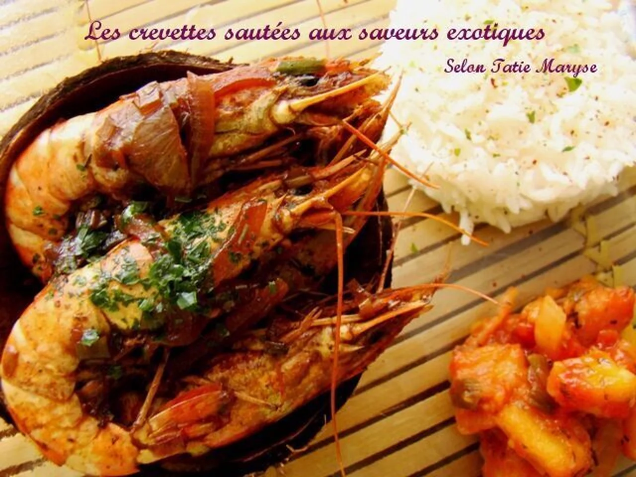 Crevettes sautées aux saveurs exotiques