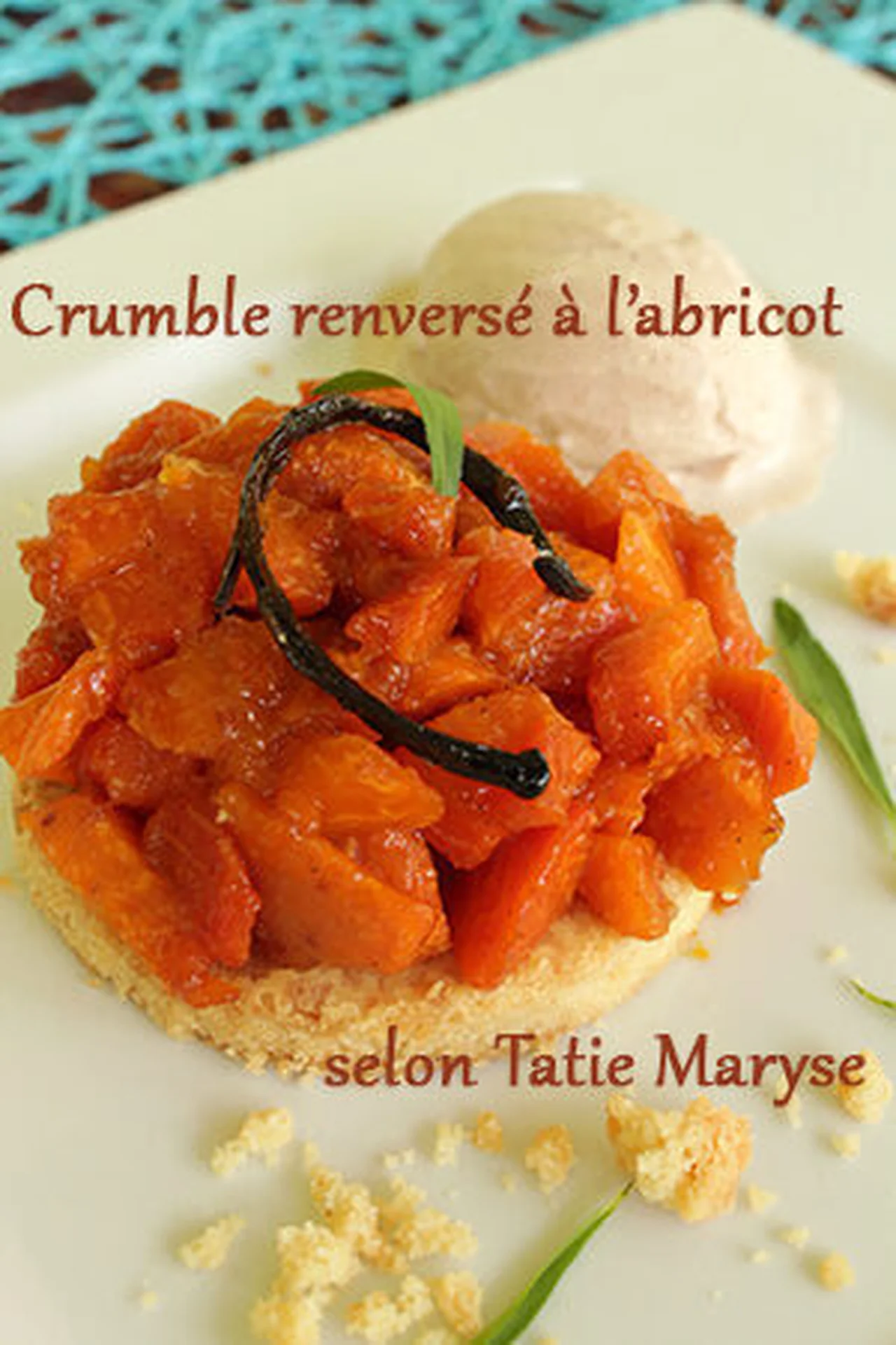 Crumble à l'abricot