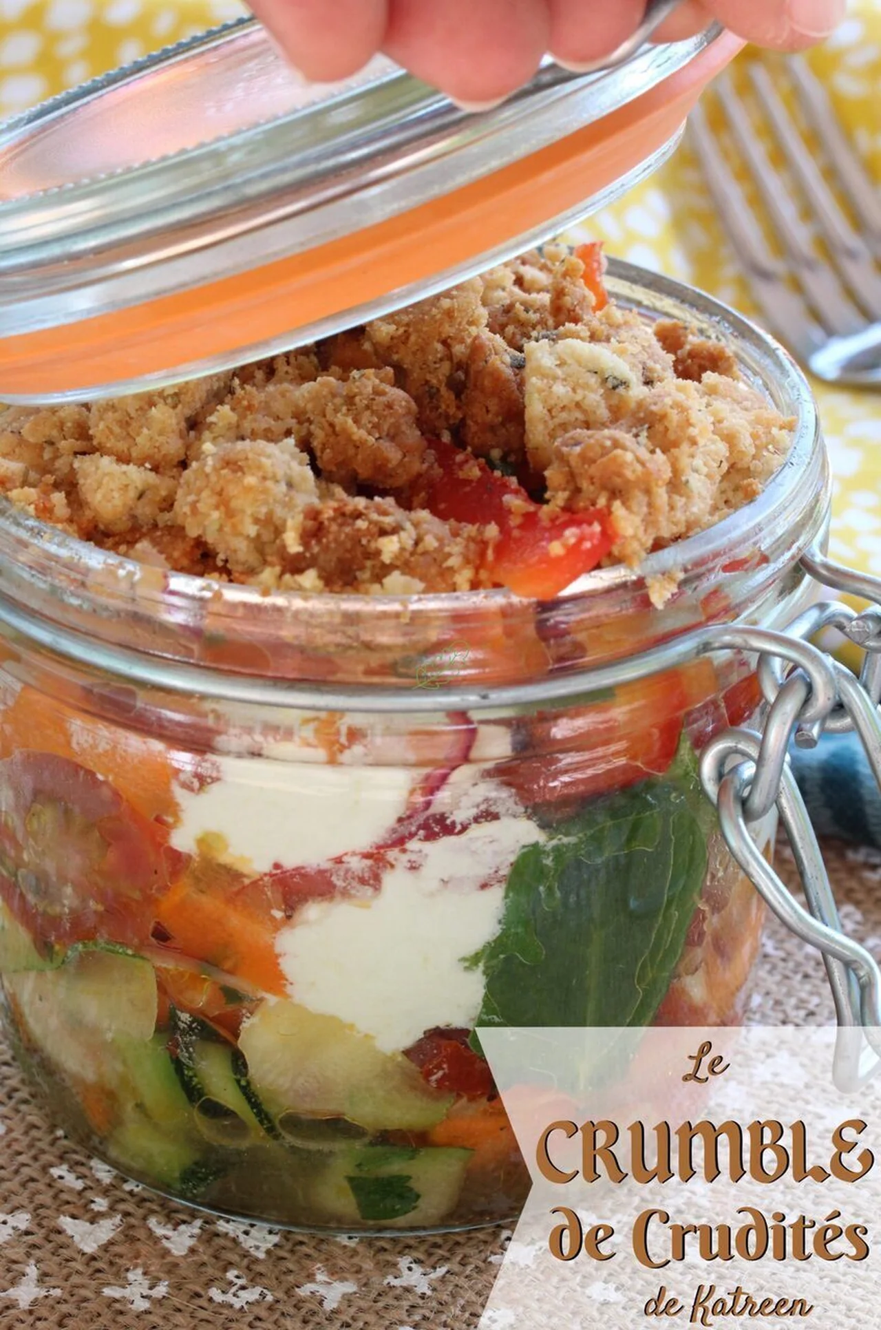 Crumble de crudités antillais