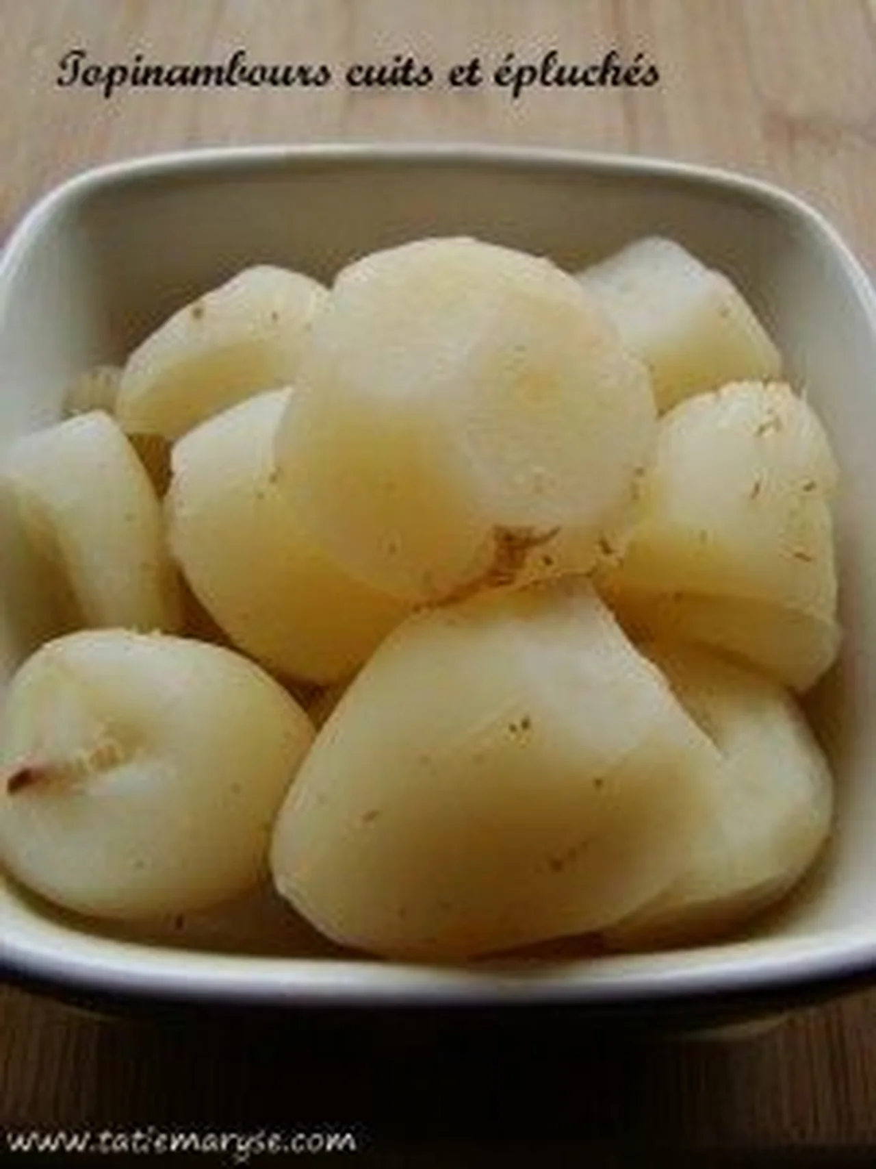 Cuire les topinambours
