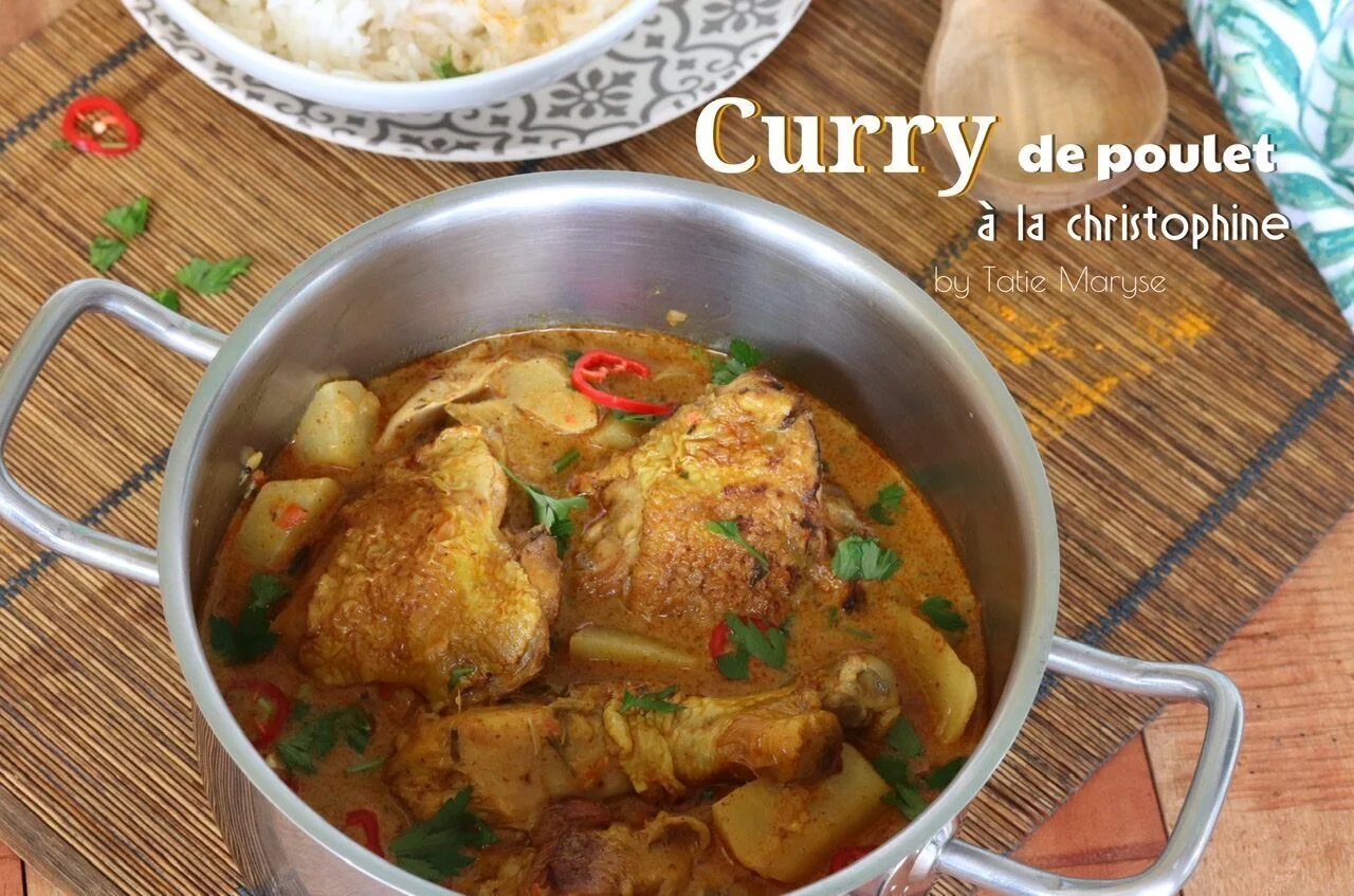 Curry de poulet à la christophine
