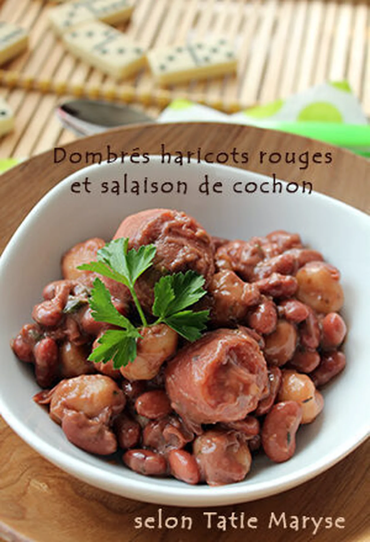 Dombrés haricots rouges salaison