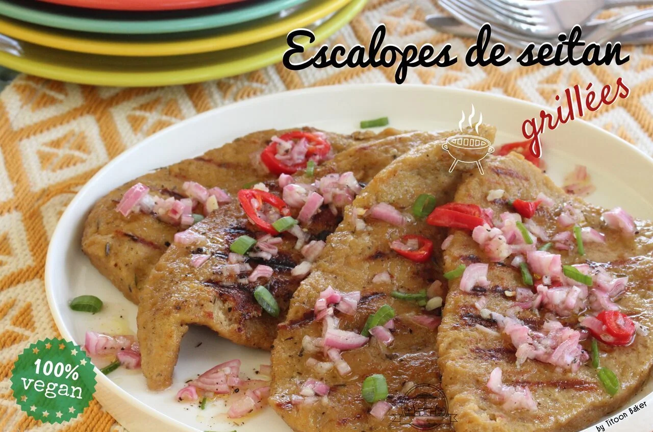 Escalopes de seitan grillées