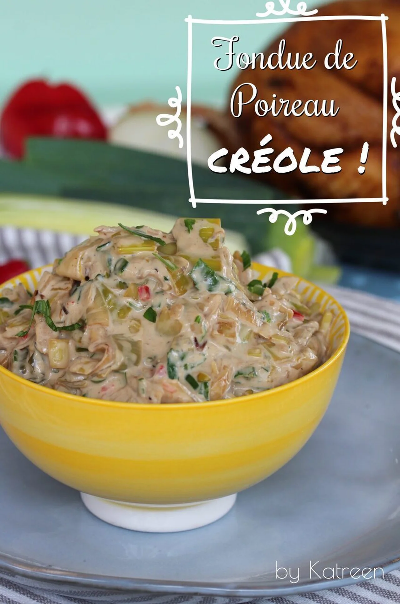 Fondue de poireau créole