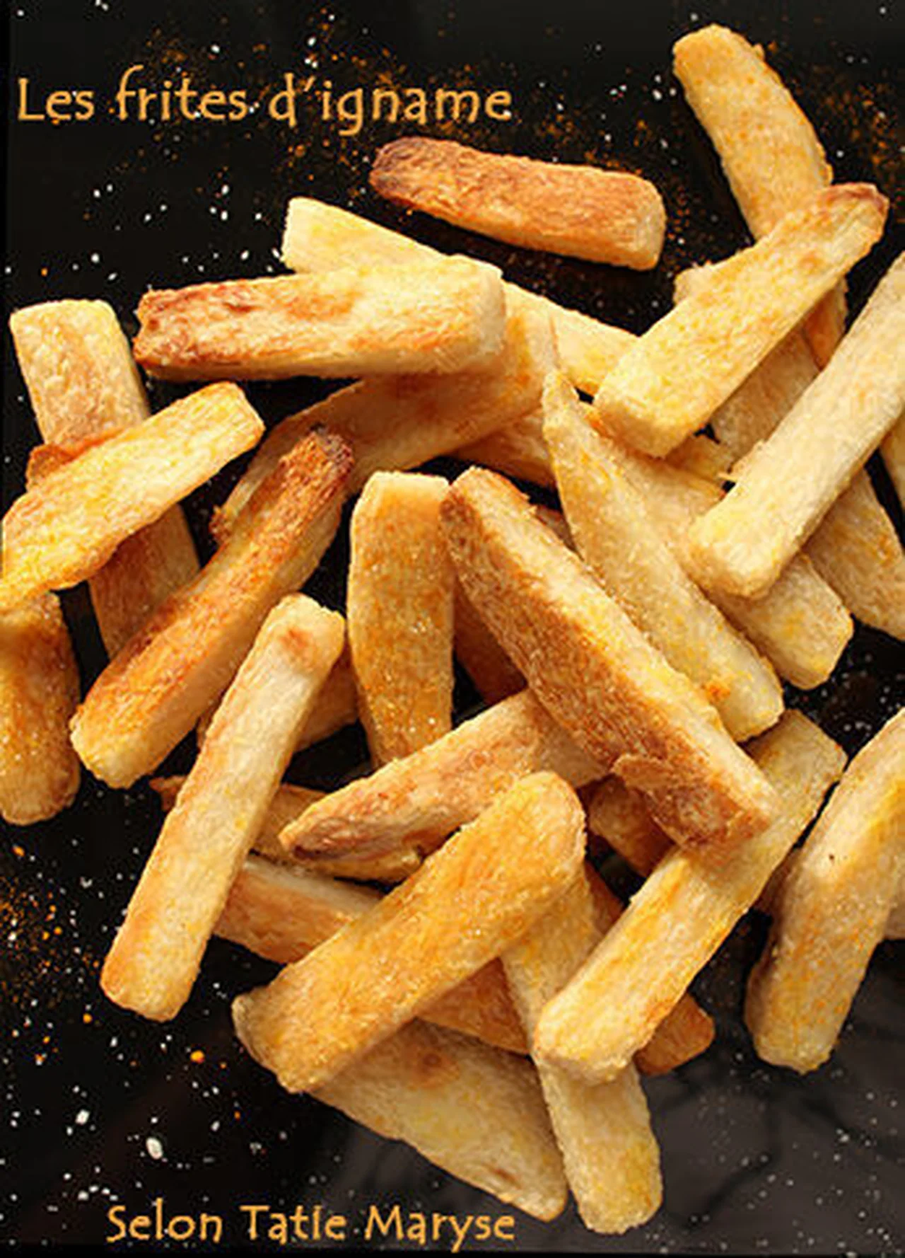 Frites d'igname au four