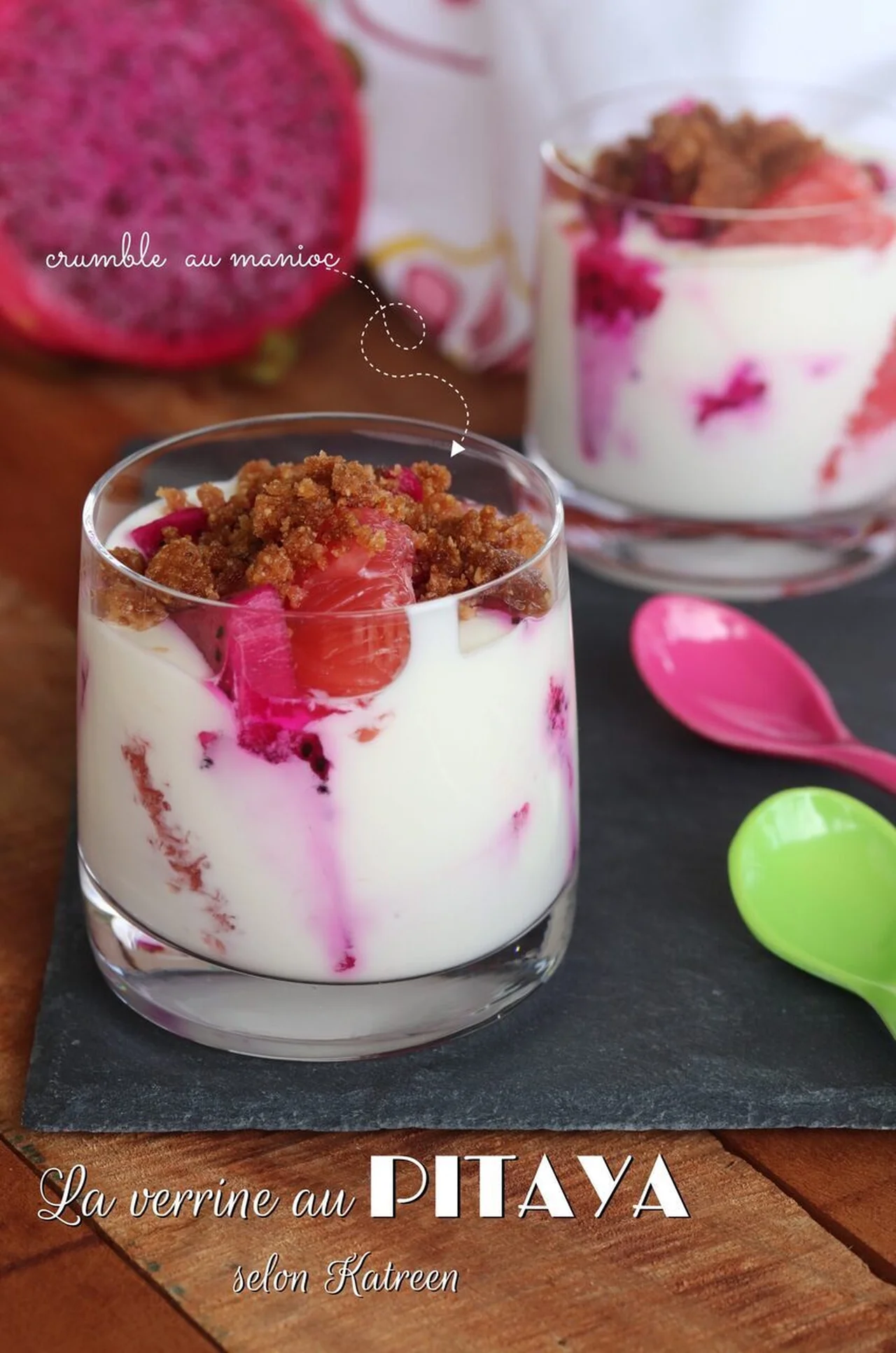Fromage blanc au pitaya