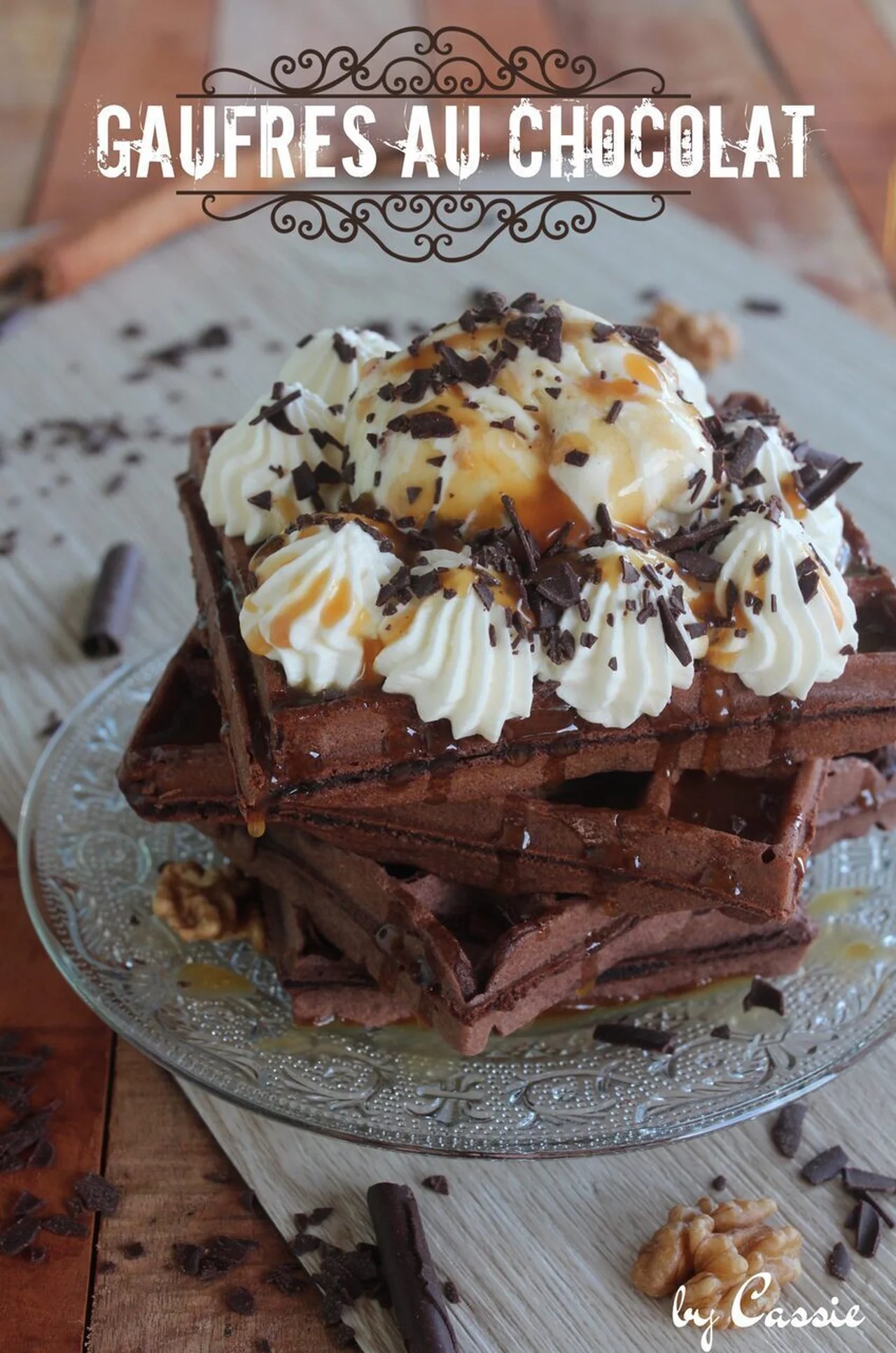 Gaufres au chocolat antillaises