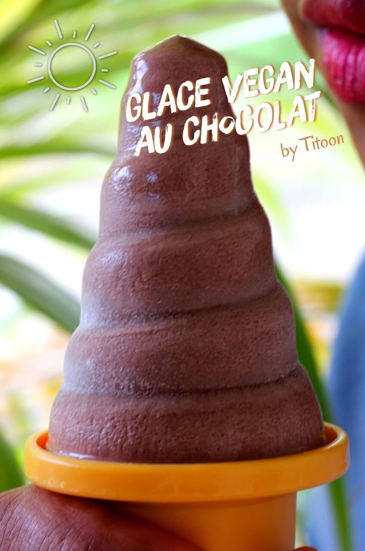 Glace vegan au chocolat