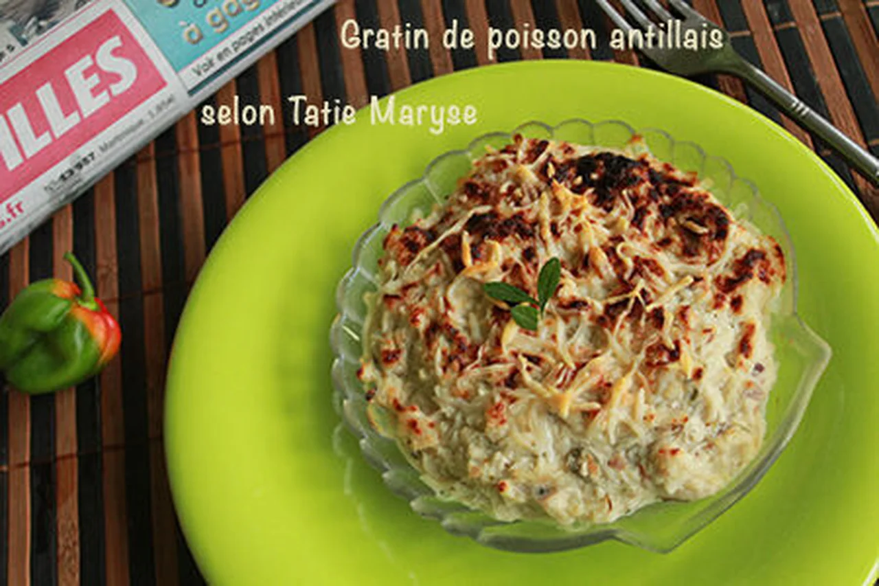 Gratin de poisson antillais