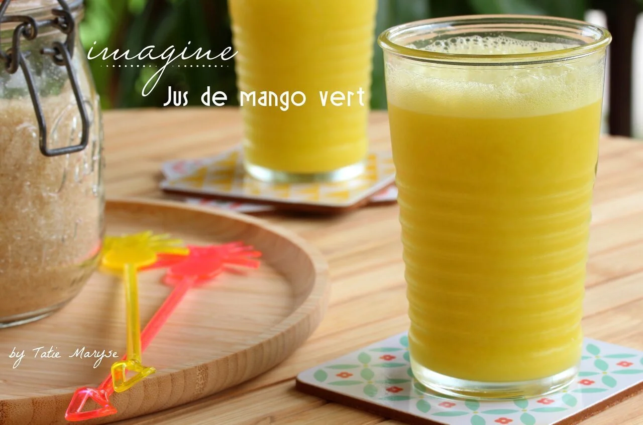 Jus de mango vert