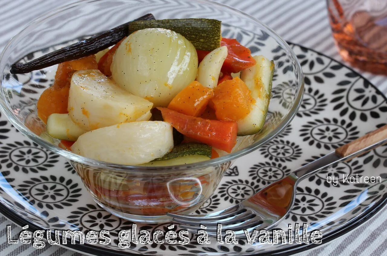 Légumes glacés à la vanille