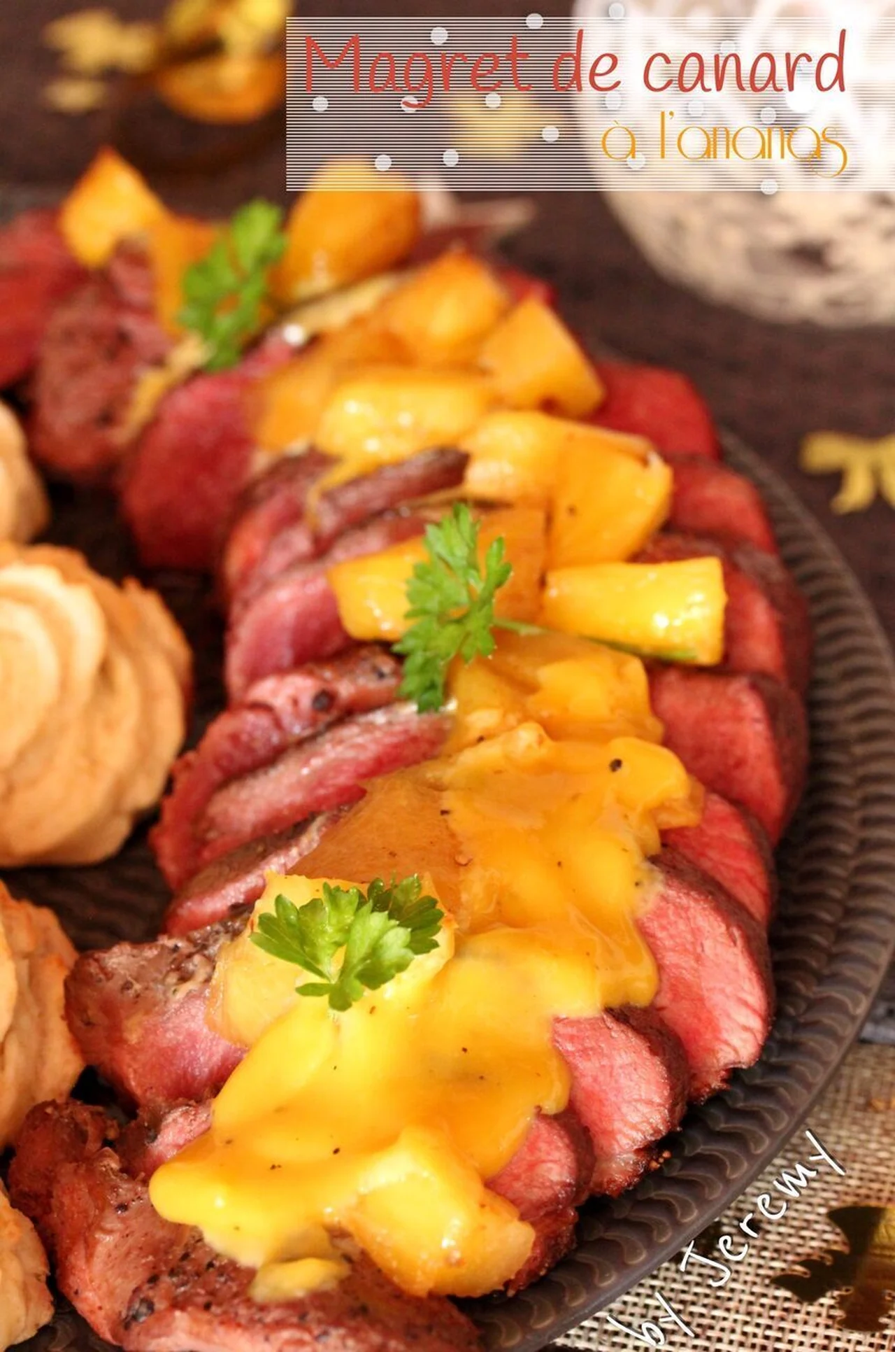 Magret de canard à l'ananas