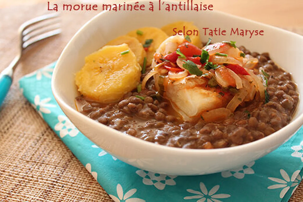 Morue marinée à l'antillaise