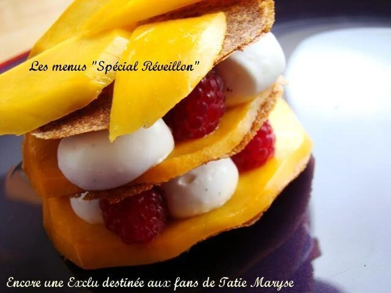 Mille-feuilles à la mangue