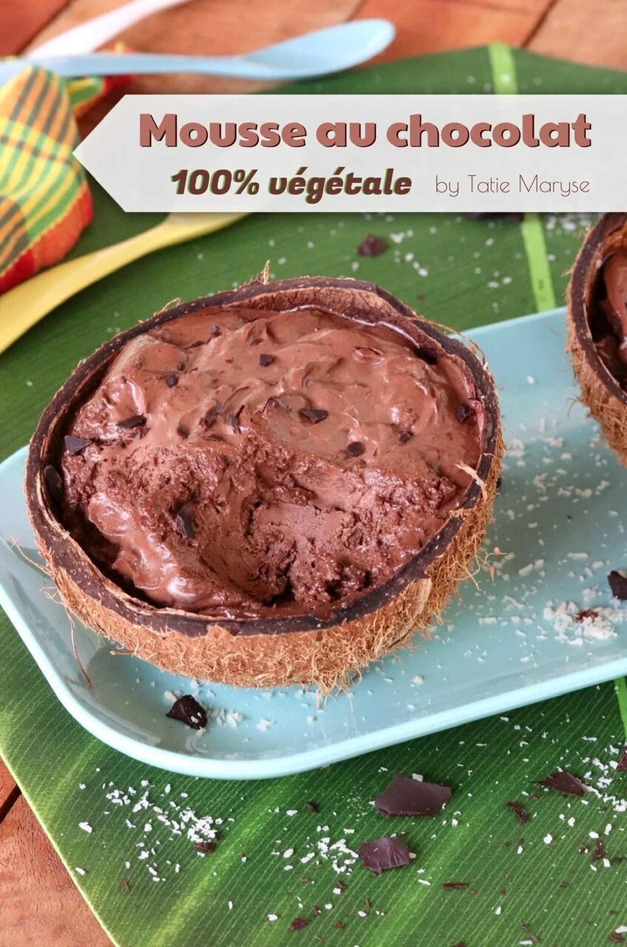 Mousse au chocolat et coco