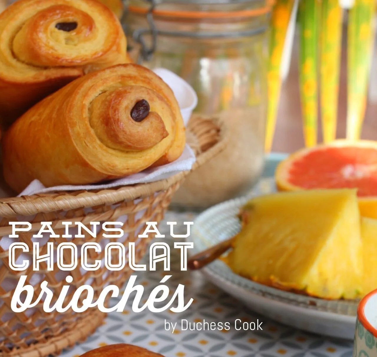 Pain au chocolat brioché