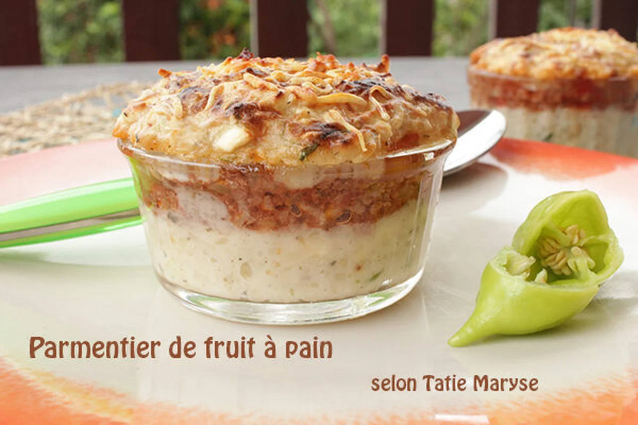 Parmentier de fruit à pain