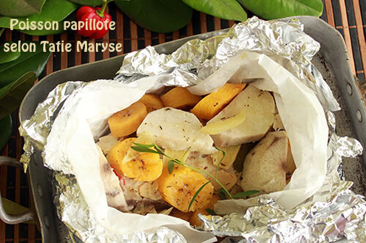 Poisson papillote à l'antillaise