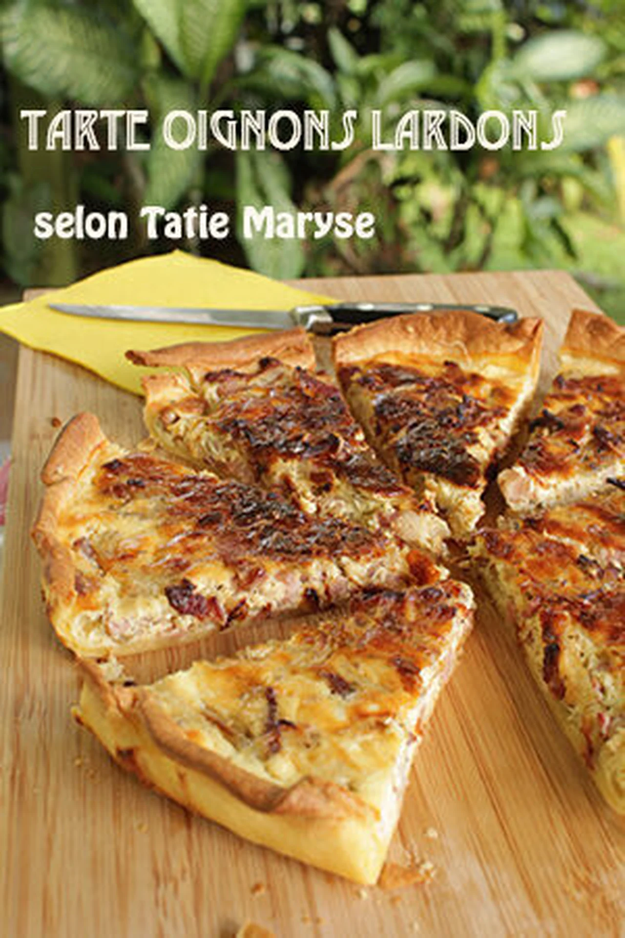 Quiche aux oignons et lardons