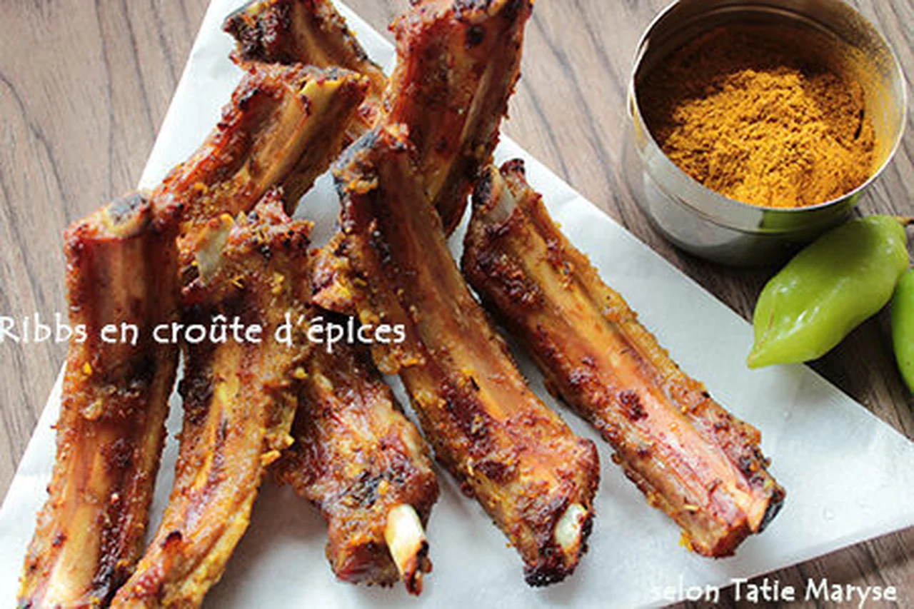 Ribs au four en croûte d'épices