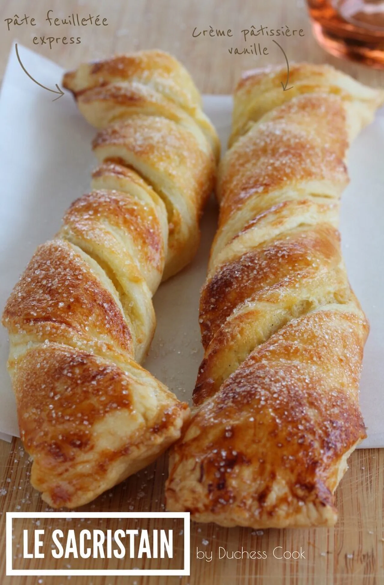 Sacristain à la crème pâtissière créole