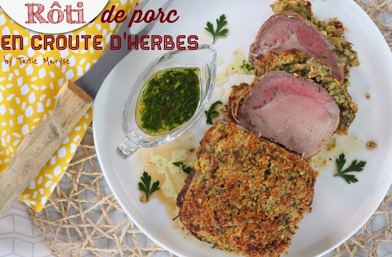 Rôti de porc en croûte d'herbes
