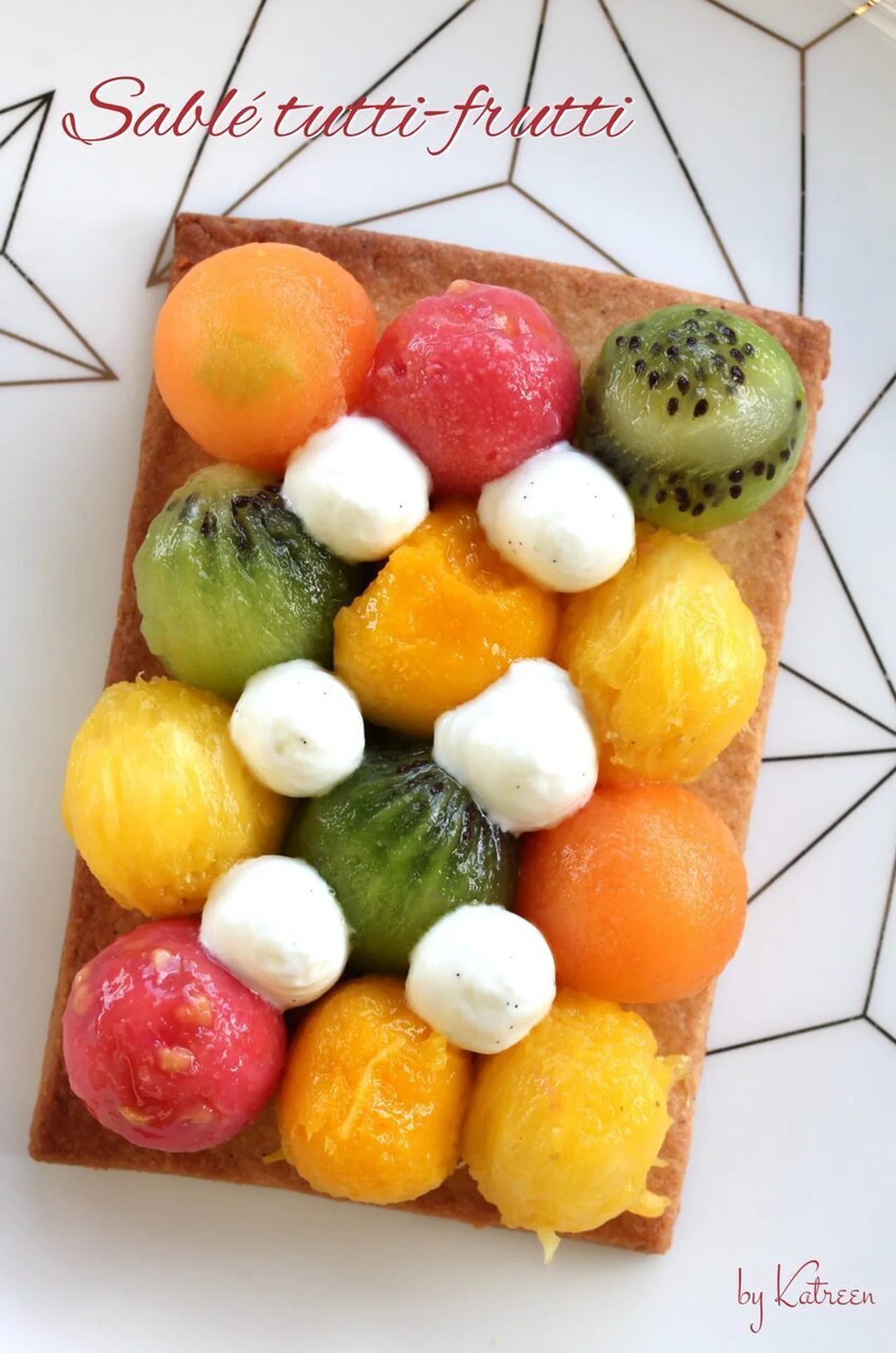 Sablé tutti-frutti aux fruits tropicaux