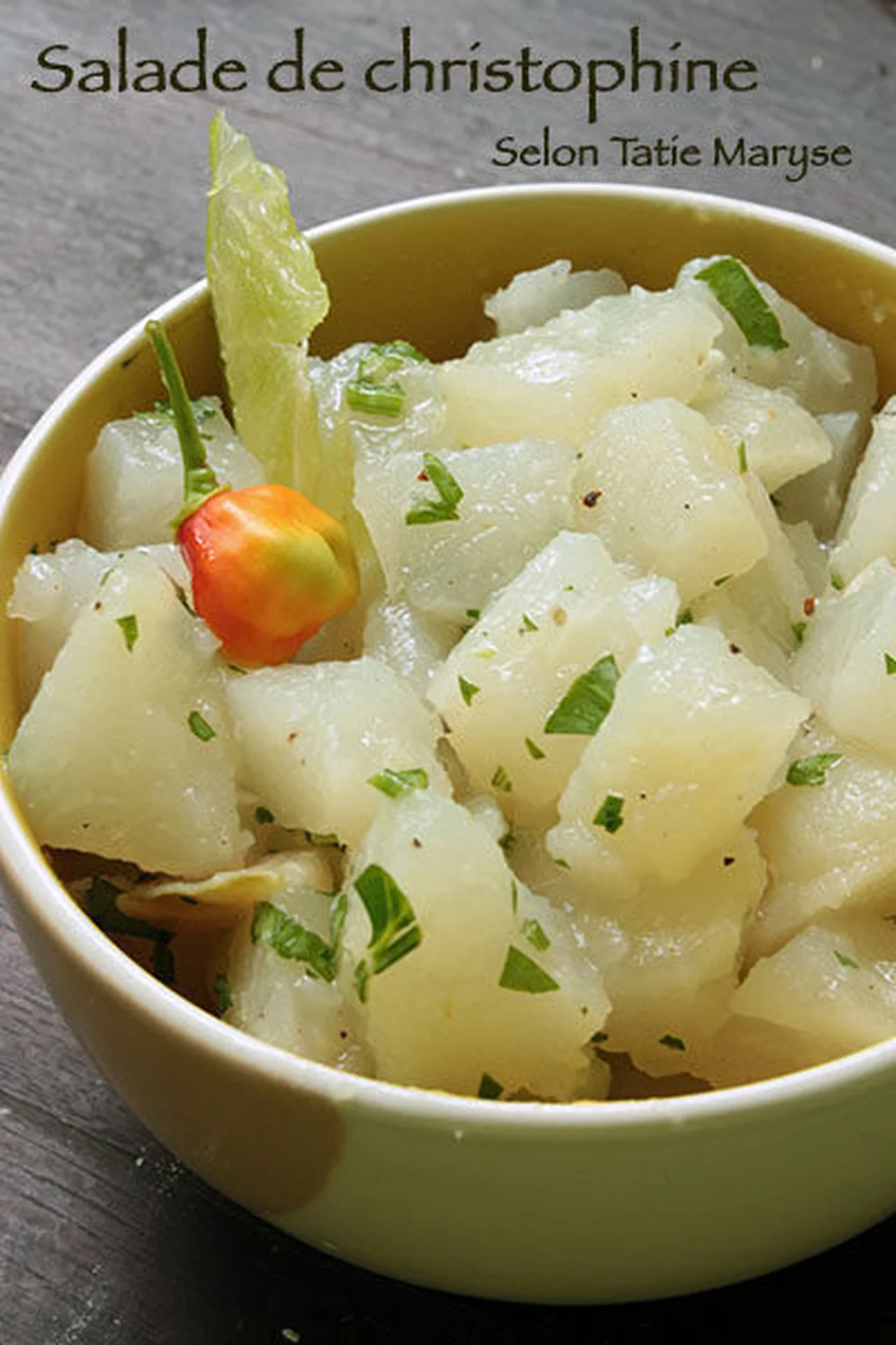 Salade de christophine