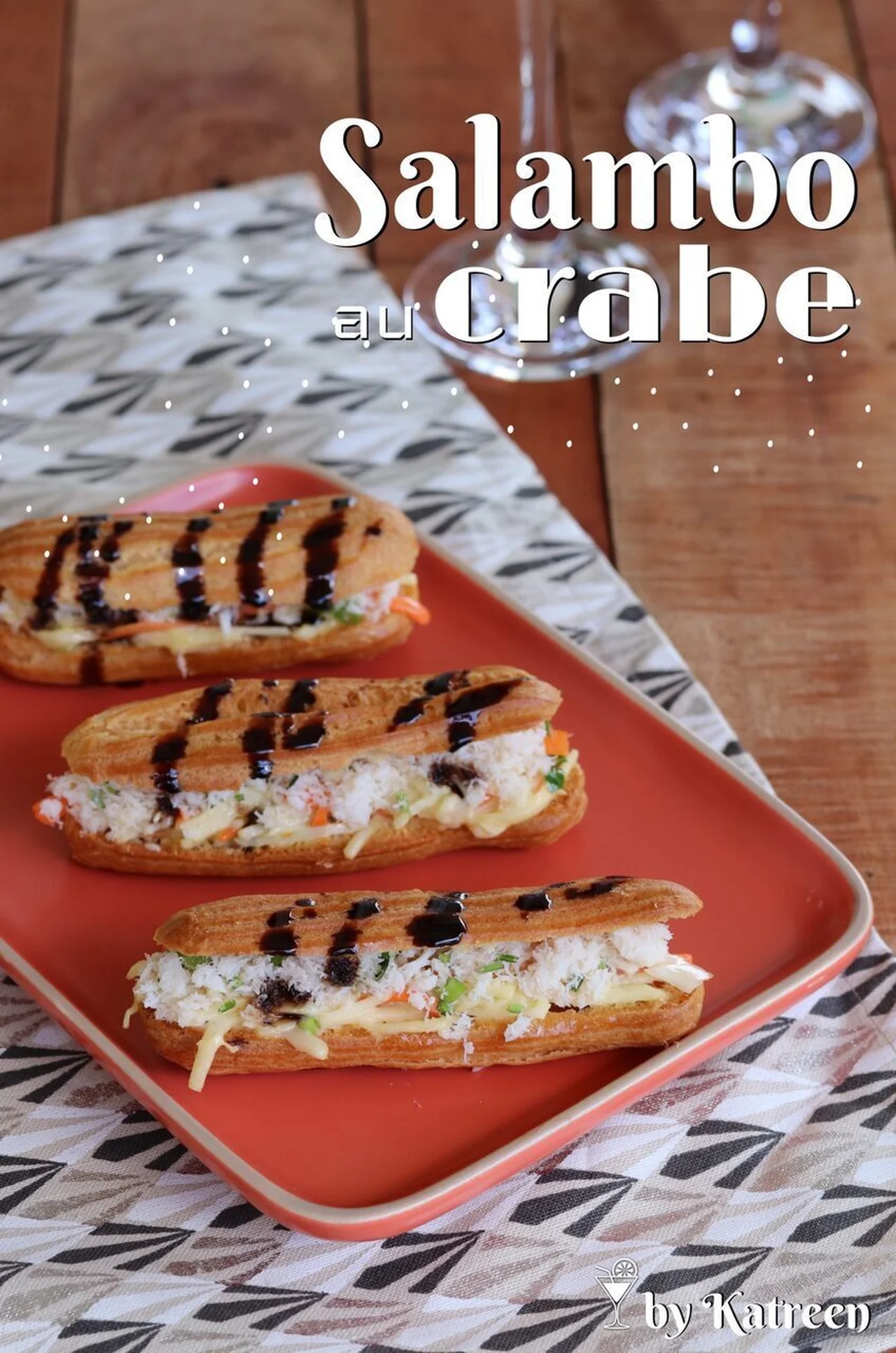 Salambos éclairs au crabe