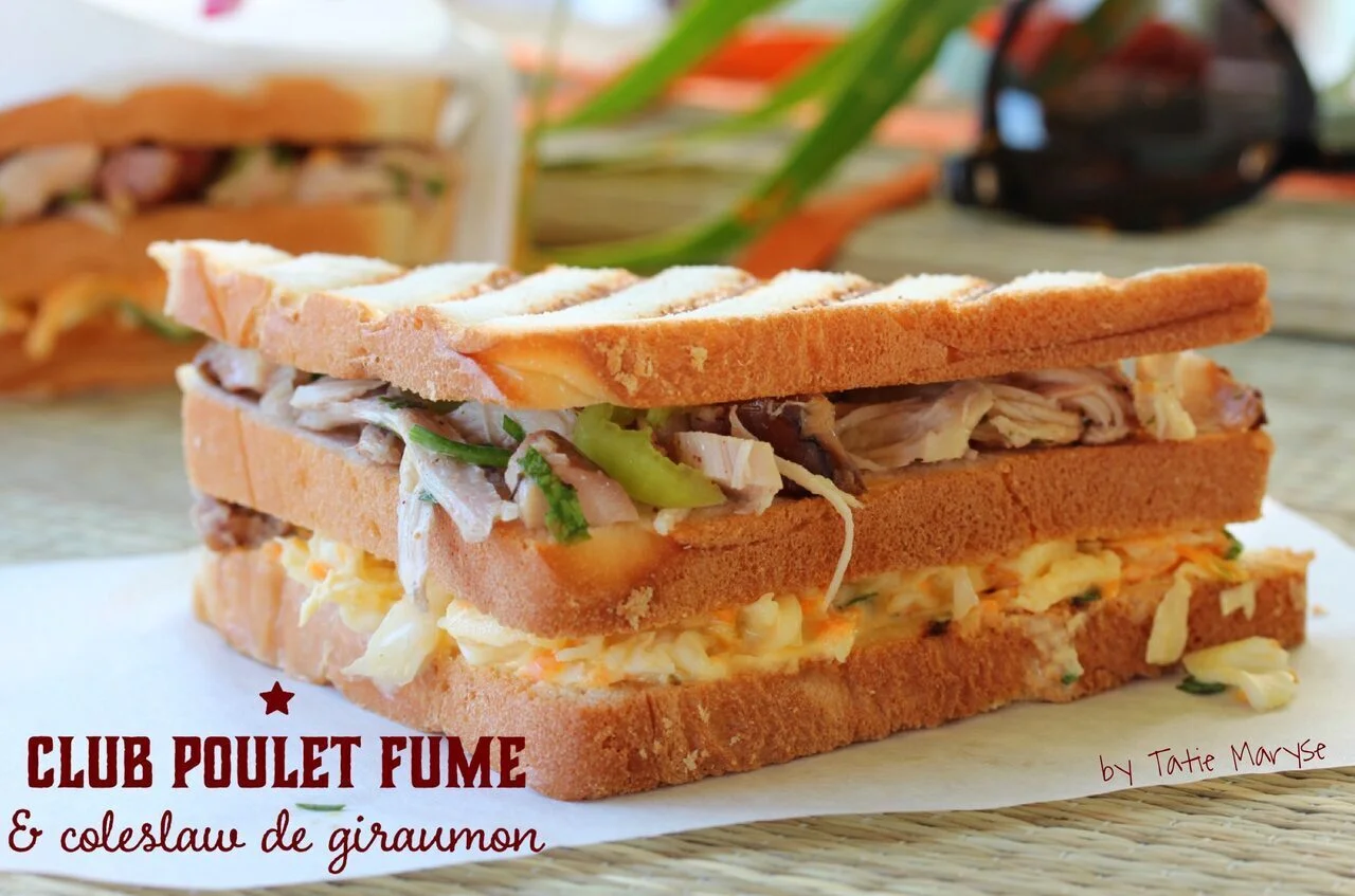 Sandwich club au poulet fumé et giraumon