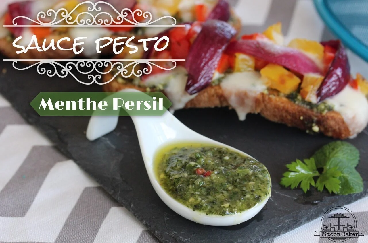 Sauce pesto menthe persil