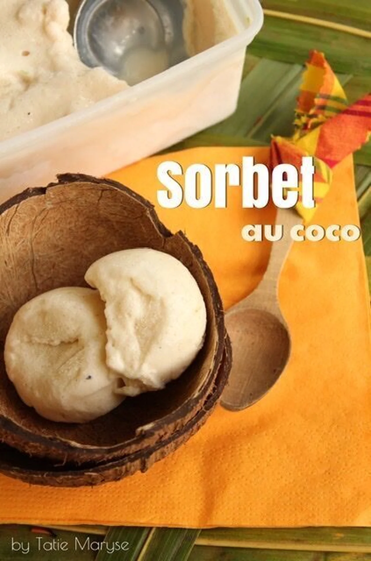 Sorbet coco antillais