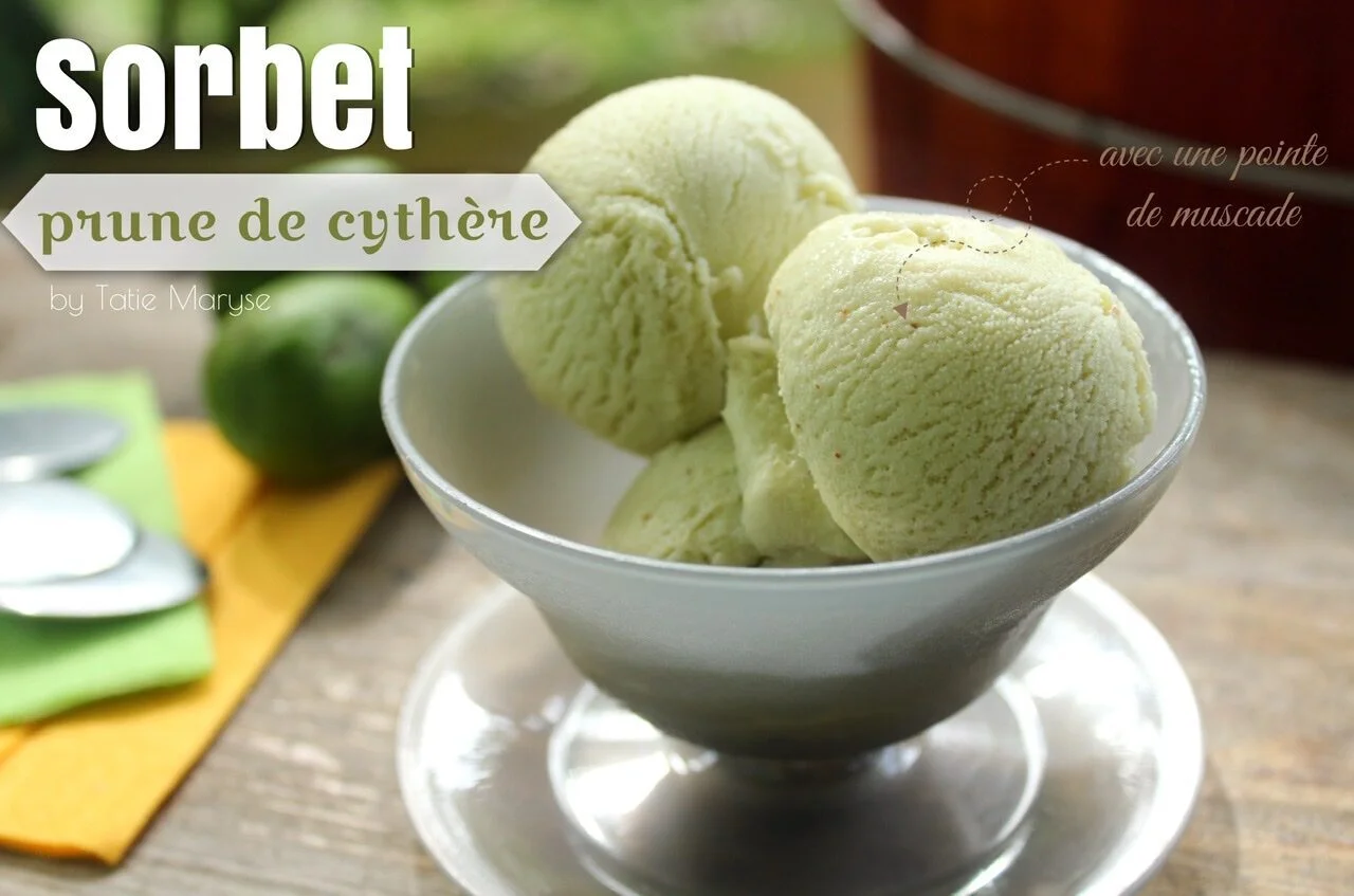 Glace à la prune de cythère