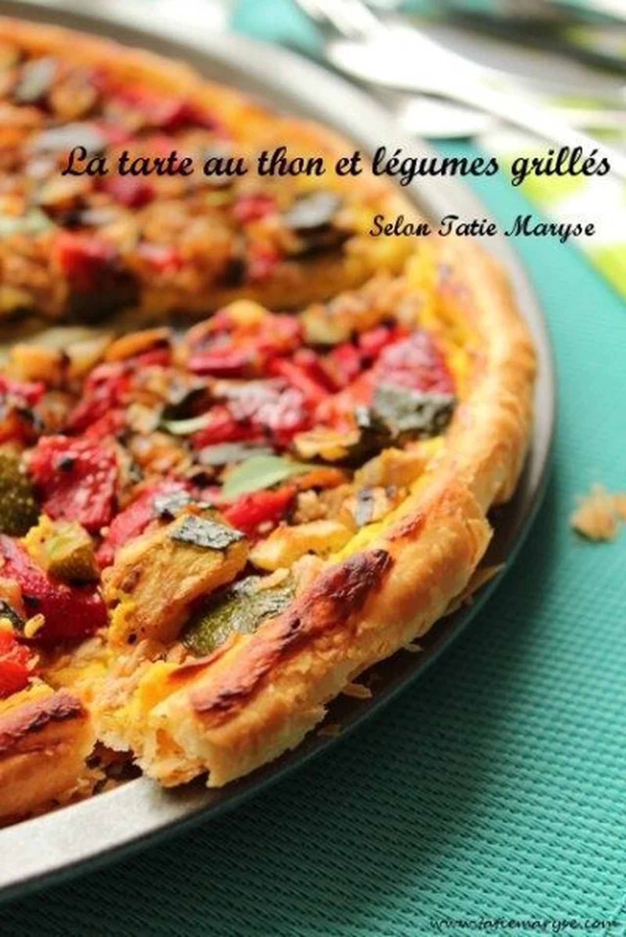 Tarte au thon et aux légumes grillés
