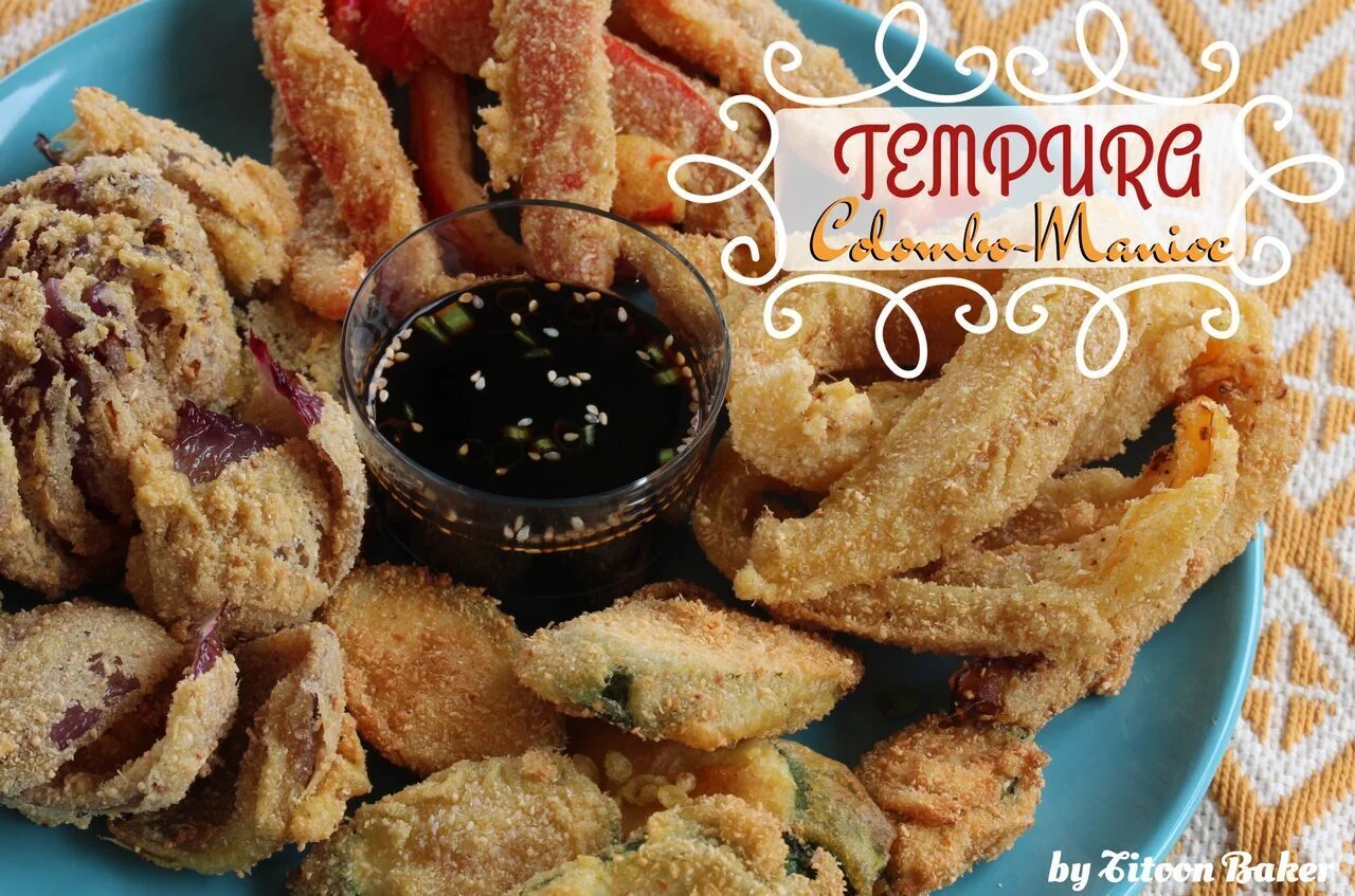 Tempura colombo-manioc de légumes