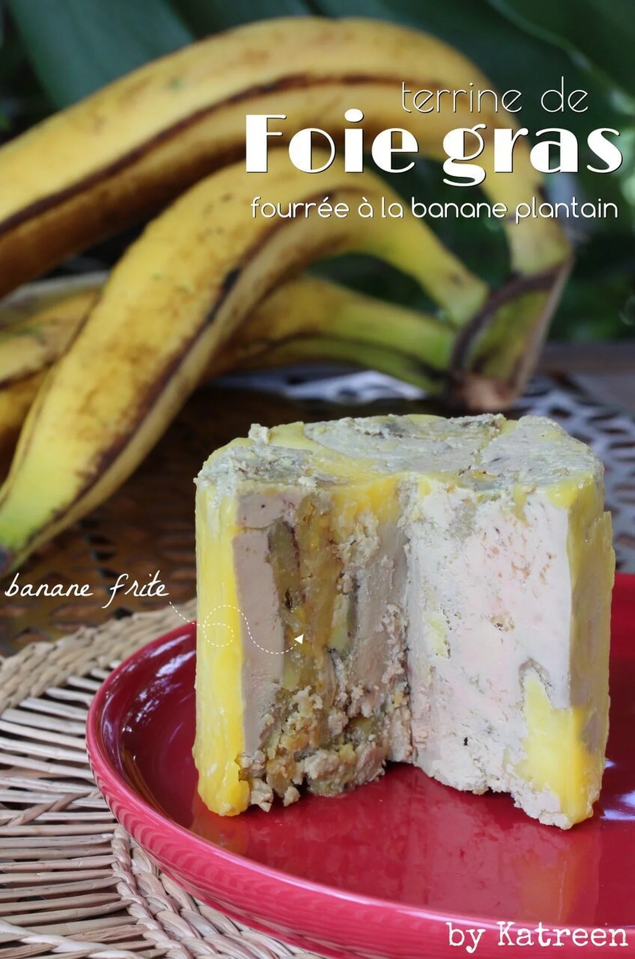 Terrine de foie gras fourré à l'antillaise