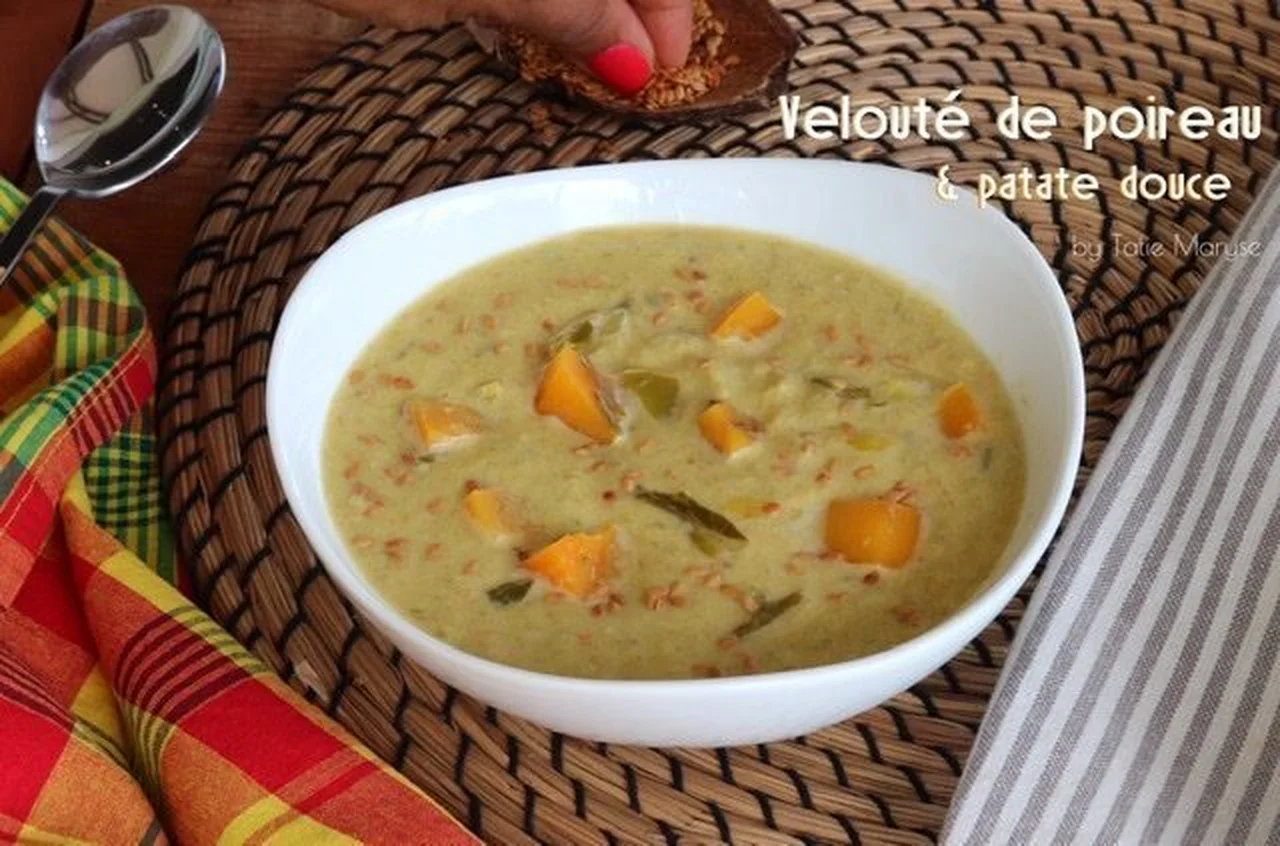 Velouté de poireau à la patate douce