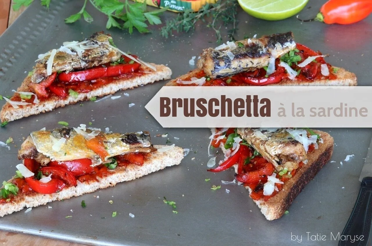 Bruschetta à la sardine