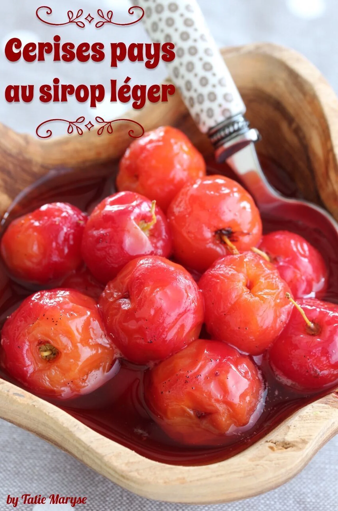 Cerises pays au sirop léger