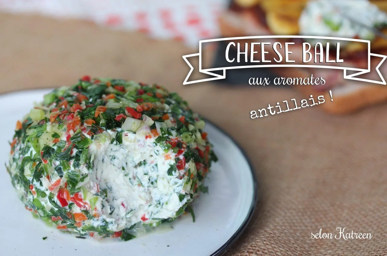 Cheese ball créole aux aromates antillais