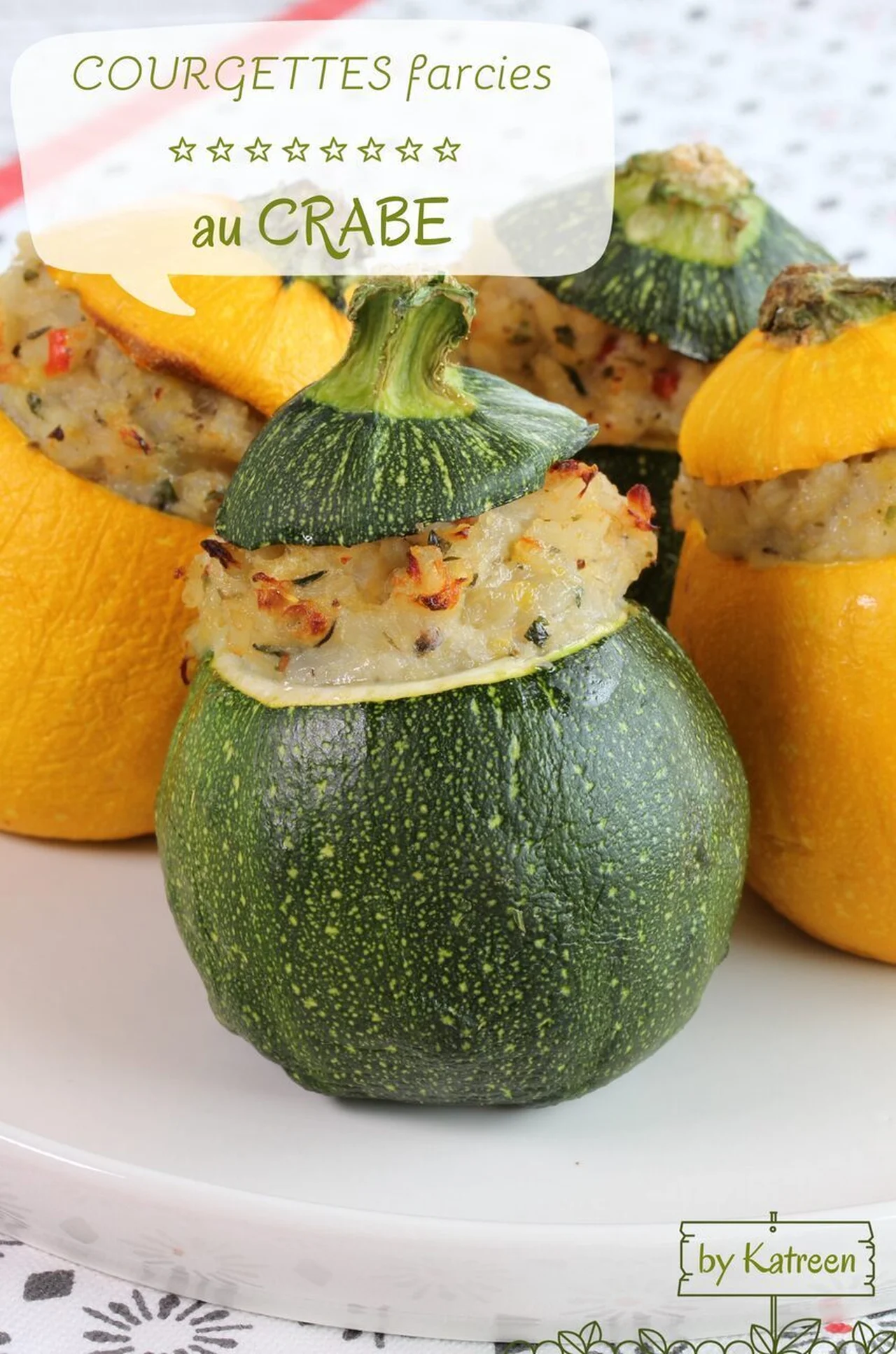 Courgettes farcies au crabe