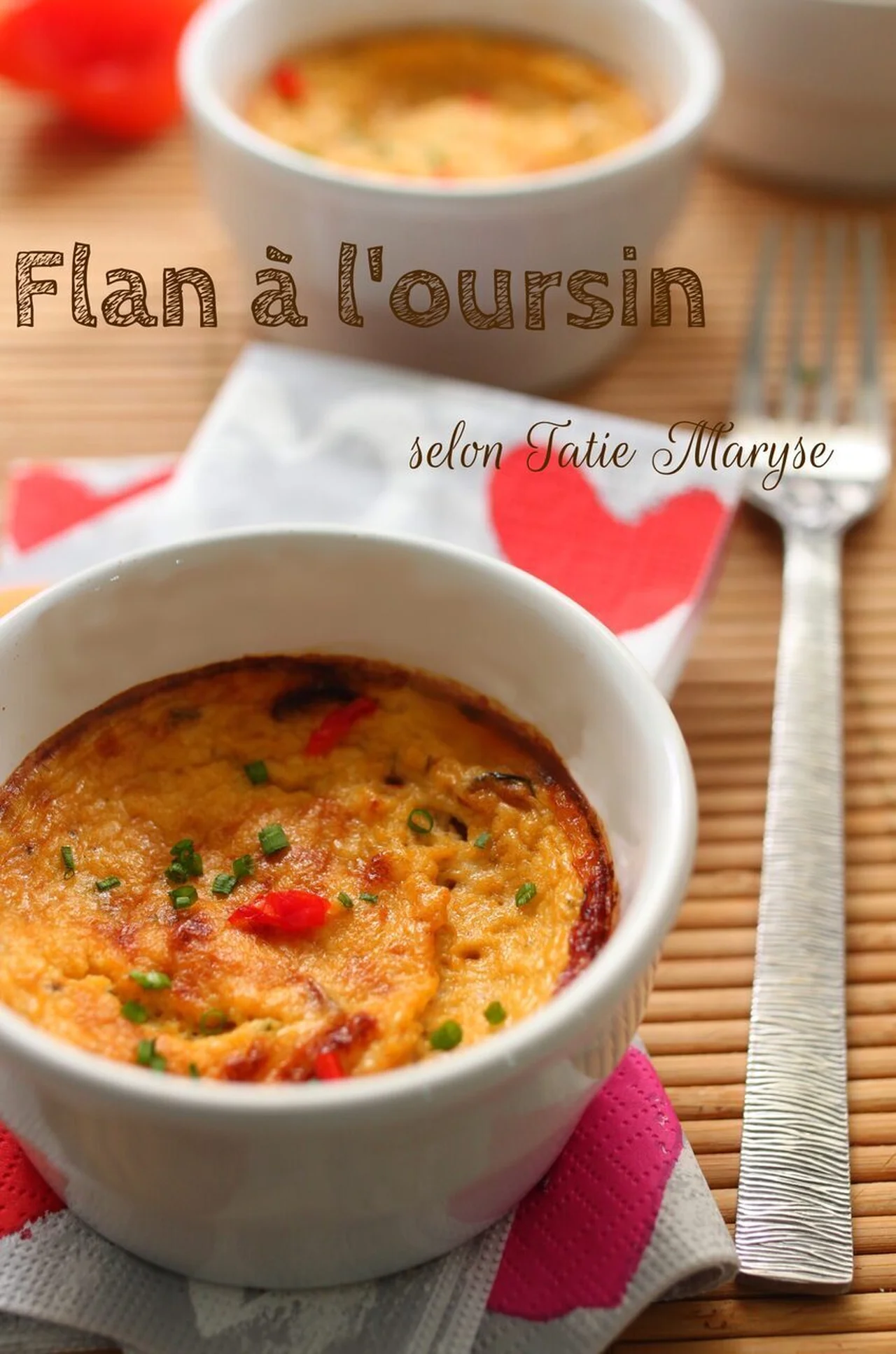 Flan d'oursin au poivron grillé